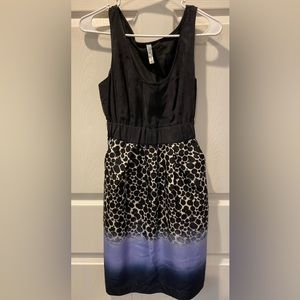 Anthropologie Maeve Ombré Polka Dot Silk Sleeveless Mini Dress S